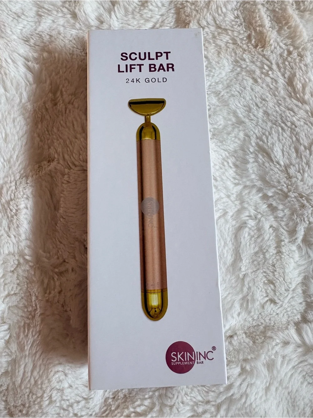 NIB Sculpt Lift Bar 24K Gold - Rose Gold Facial Massager